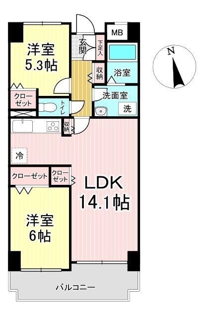 Renovated 2LDK Apartment Near Nagamachi Station in Sendai - Thumbnail 2
