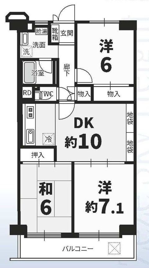 Zeze Sky Heights 3DK Apartment for Sale in Otsu, Shiga - Thumbnail 2