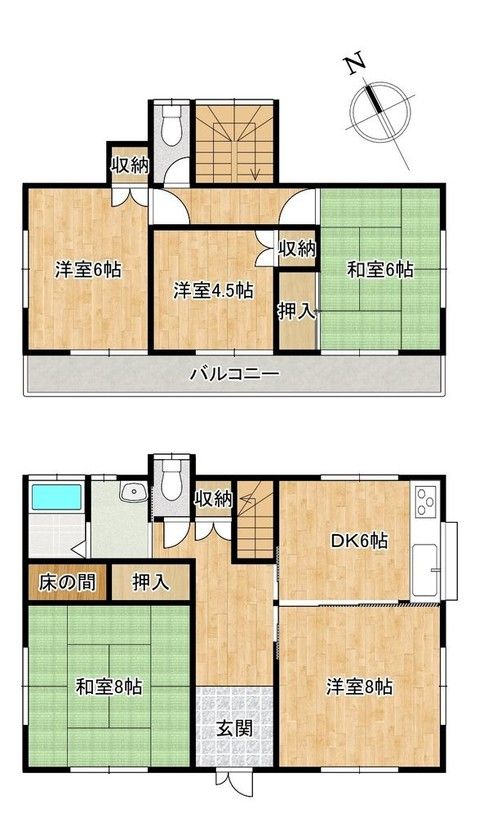 Used 5DK House for Sale in Togane, Chiba with 95.64 sqm - Thumbnail 2