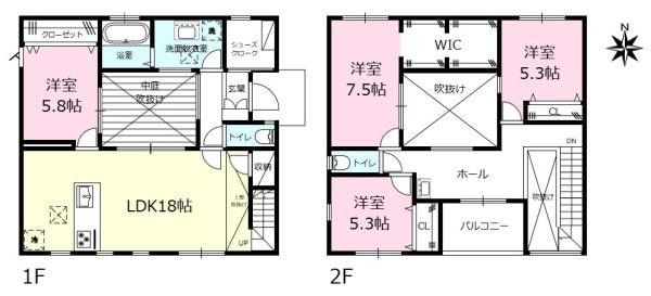 4SLDK House for Sale in Tsukubamirai, Ibaraki – 118 sqm - Thumbnail 2