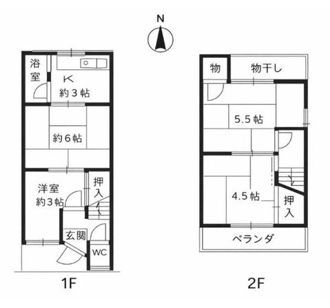 6K Detached House in Ukyo Ward, Kyoto City - Thumbnail 2