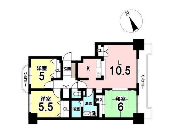Renovated 3LDK Apartment in Sapporo Kita Ward 72.36m² - Thumbnail 2