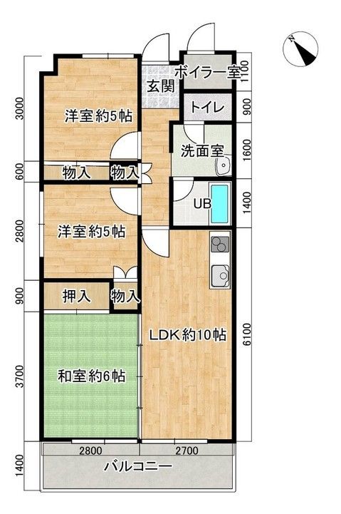 Renovated 3LDK Apartment in Kitakami, Iwate - 56.26m² - Thumbnail 2