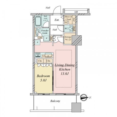 1SLDK Apartment in Osaka's Chuo Ward Near Sakaisujihonmachi Station - Thumbnail 2