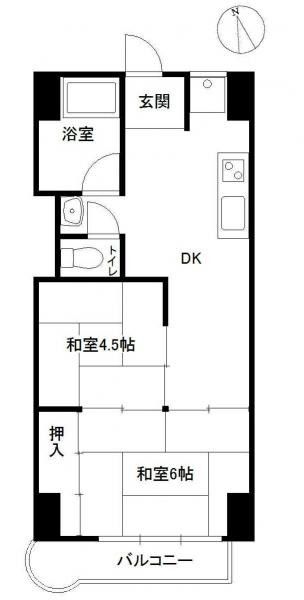 2DK Apartment for Sale in Hamamatsu City, Shizuoka - 36.36 sqm - Thumbnail 2