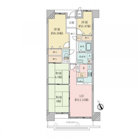 4LDK Apartment in Kobe Tarumi with Akashi Kaikyo Bridge View - Thumbnail 2