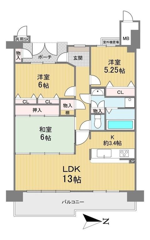 Renovated 3LDK Apartment for Sale in Nara City, 76.56 sqm - Thumbnail 2
