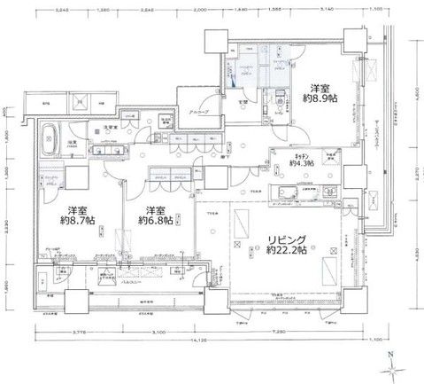 Sieria Tower Namba 3LDK Apartment for Sale in Osaka Chuo Ward - Thumbnail 2