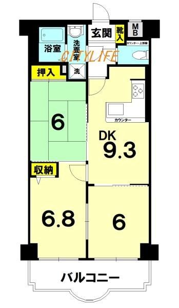 3DK Apartment for Sale in Kita Ward, Kyoto - 60.48 sqm - Thumbnail 2