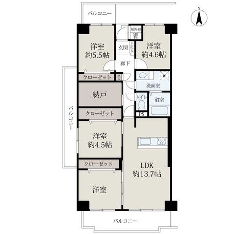 4SLDK Apartment in Mukonosō, Amagasaki - 83.49m² - Thumbnail 4
