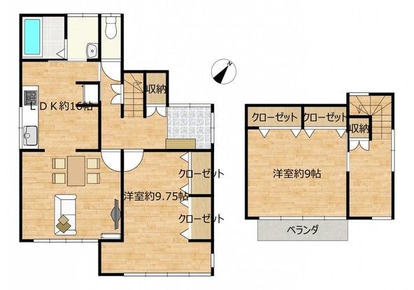 Renovated 2LDK House in Akita City with Parking - Thumbnail 2