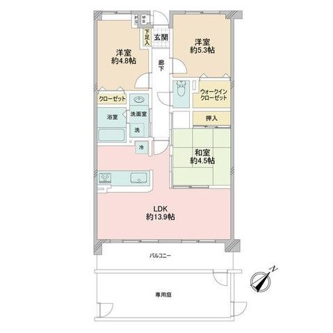 3LDK Apartment for Sale in Sagamihara with Private Garden - Thumbnail 2