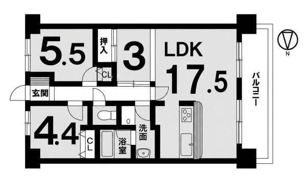 3LDK Apartment for Sale in Kashihara, Nara - 62.4 sqm - Image 1
