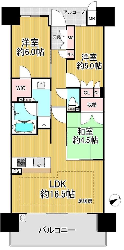 Sharie Moriyama Yoshimi 3LDK Apartment for Sale in Shiga - Thumbnail 2