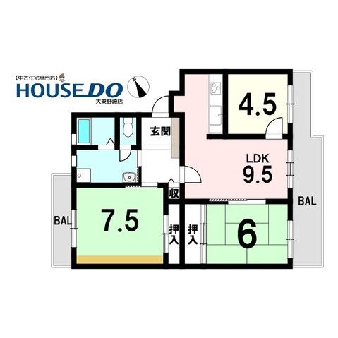 3LDK Apartment for Sale in Shijonawate, Osaka - Park Hills - Thumbnail 2