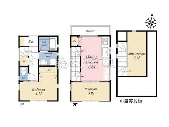 2DK Detached House for Sale in Nerima, Tokyo - 42.12 sqm - Thumbnail 3