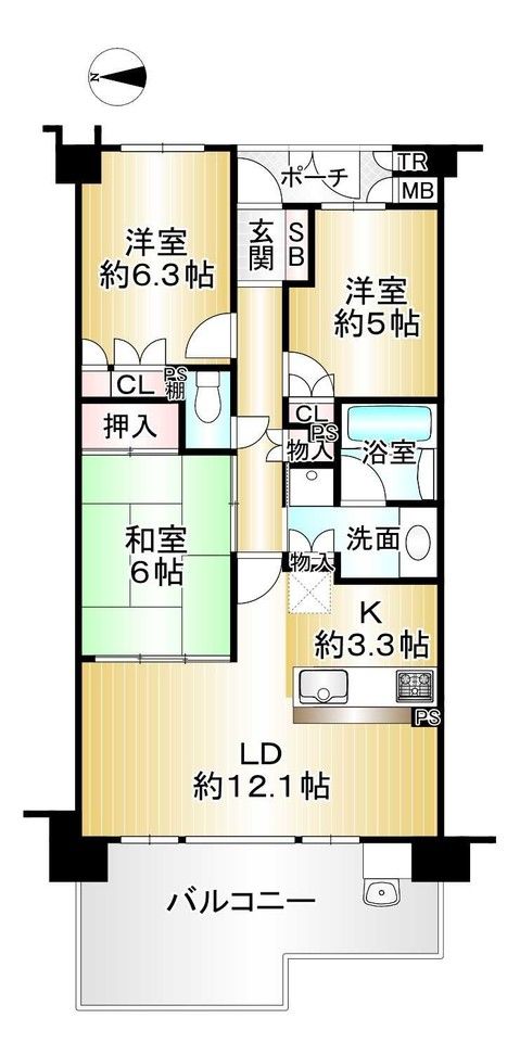 3LDK Apartment for Sale in Katsuragi, Nara - 72.87 sqm - Thumbnail 2
