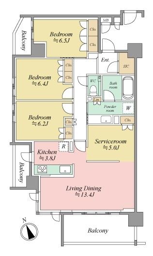 3LDK Apartment Near Jichi Medical University Station, Shimotsuke - Thumbnail 2