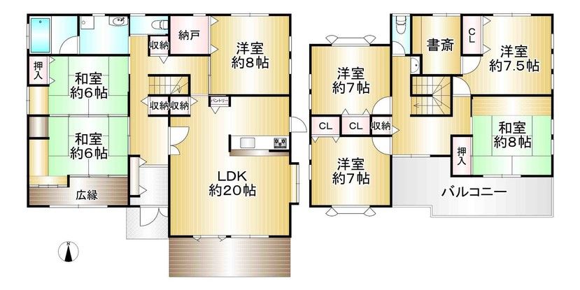 7SLDK Detached House for Sale in Kashiba, Nara – 260m² Land - Thumbnail 2