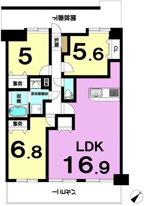 3LDK Apartment for Sale in Asaminami Ward, Hiroshima - 80.2 sqm - Main Image