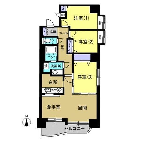Renovated 3LDK Apartment 71m² in Sapporo Nishi Ward - Thumbnail 2