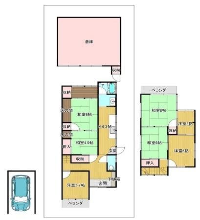 6SK Detached House in Kyoto Kita Ward with 108m2 Floor Area - Thumbnail 2