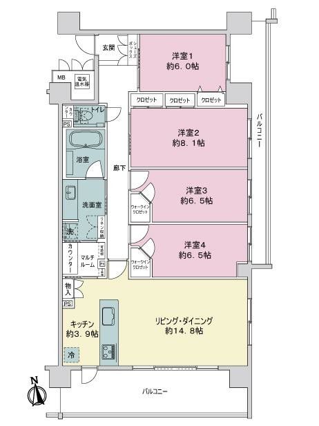 4LDK Apartment for Sale in Kanazawa's Izumigaoka Educational District - Thumbnail 2