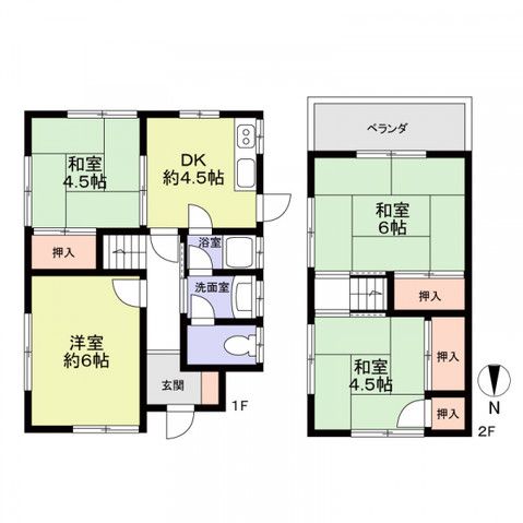 4DK Wooden House in Takaishi City with Parking for 2 Cars - Thumbnail 3