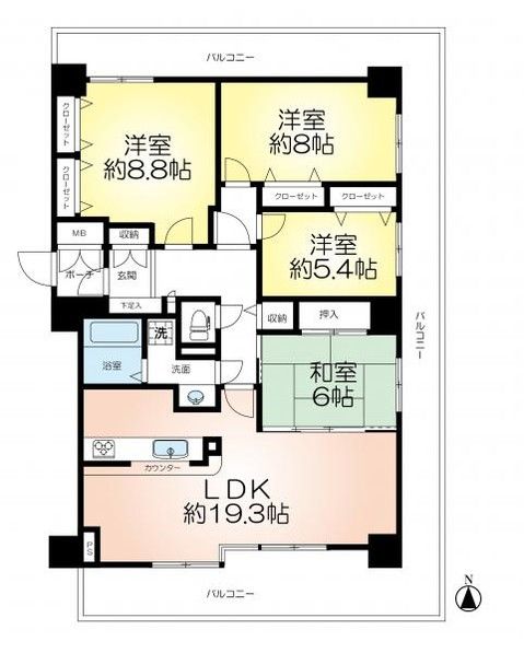 Spacious 4LDK Apartment in Kobe's Nishi Ward - Thumbnail 4