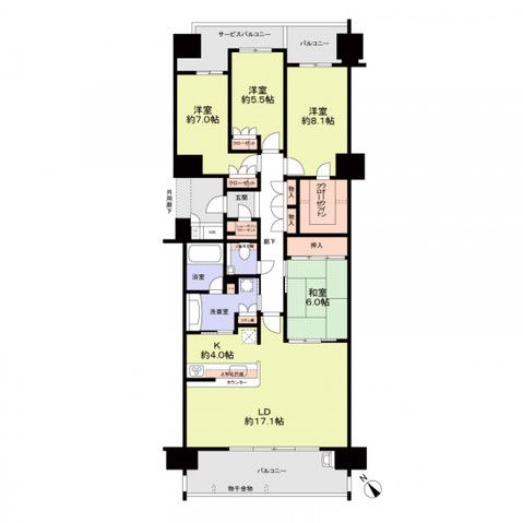 4LDK Apartment for Sale in Yawata, Kyoto - 110.86 sqm - Thumbnail 3