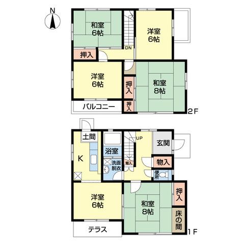 6K Detached House in Takamatsu, Kagawa - 105.98 sqm - Thumbnail 2