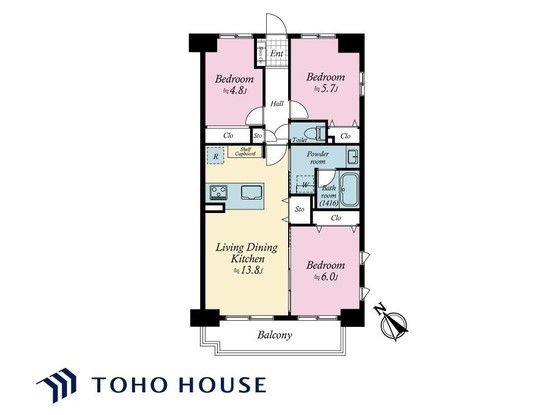 3LDK Apartment for Sale in Funabashi, Chiba Near Yakuendai Station - Thumbnail 2
