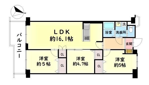 Renovated 3LDK Apartment for Sale in Izumi City, Osaka - Thumbnail 2