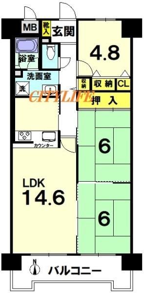 3LDK Apartment for Sale in Fushimi-ku, Kyoto - 70.2 sqm - Thumbnail 4