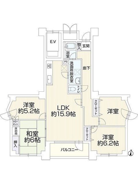 Renovated 4LDK Apartment for Sale Near Asabu Station, Sapporo - Thumbnail 2