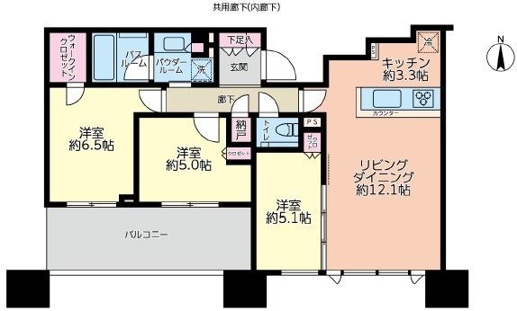 3LDK Apartment for Sale in Musashi-Kosugi, Kawasaki - Thumbnail 3