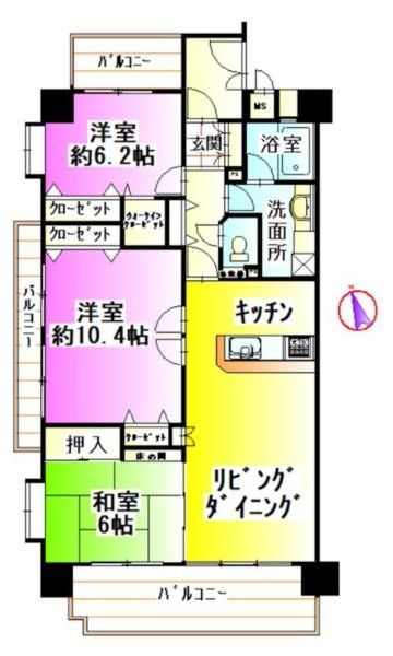 Sun Mansion Atre Ise Ichinoki 3LDK Apartment for Sale in Ise - Thumbnail 2