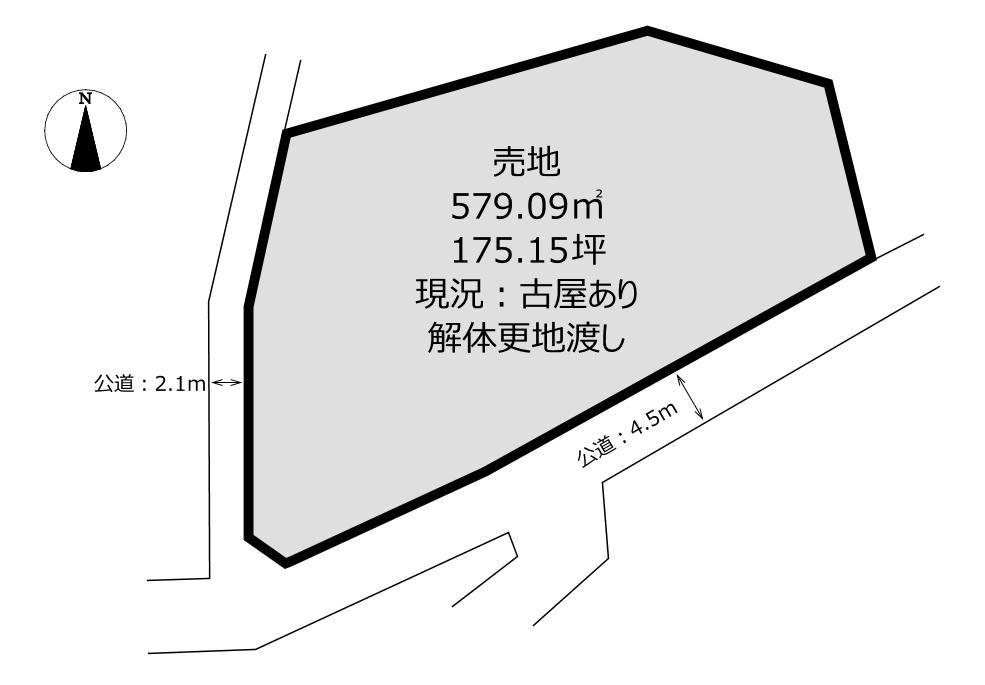 175 Tsubo Land for Sale in Kurashiki, Okayama | Corner Lot - Thumbnail 4