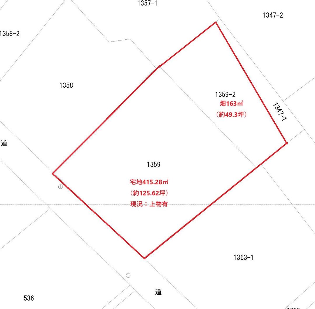 125.62 Tsubo Land Plot with Field in Soja, Okayama - Thumbnail 3