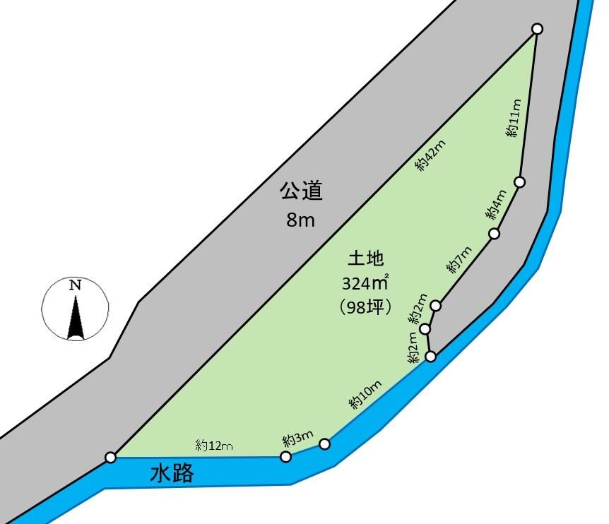 98-Tsubo Land for Sale in Kasaoka, Okayama - Versatile Roadside Plot - Thumbnail 4