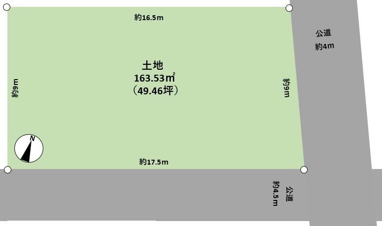 Corner Land Plot for Sale in Kasao, Kasaoka City, Okayama - Thumbnail 4