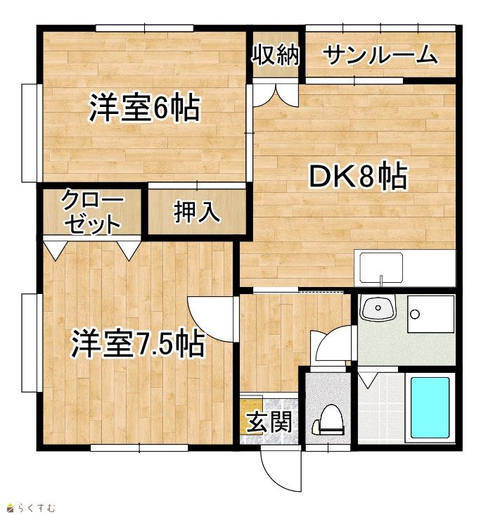 Pet-Friendly 2DK Apartment in Nagaoka with Free Rent Month - Thumbnail 4