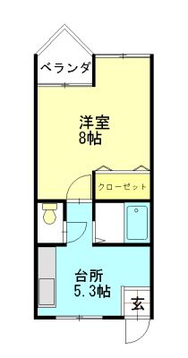 1K Apartment for Rent in Kashiwazaki, Niigata - Near Station - Thumbnail 4
