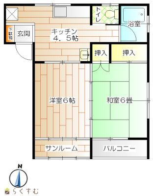 2DK Apartment for Rent in Kashiwazaki, Niigata - Heim Success - Thumbnail 2