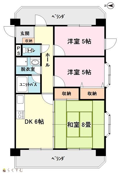 Rent 3DK Apartment in Joetsu Niigata with Auto-lock & Elevator - Thumbnail 2