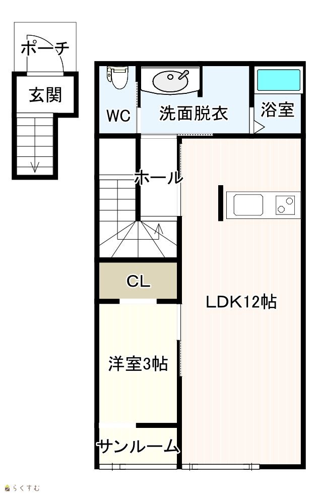 New 1LDK Apartment for Rent in Joetsu City, Niigata - Thumbnail 2