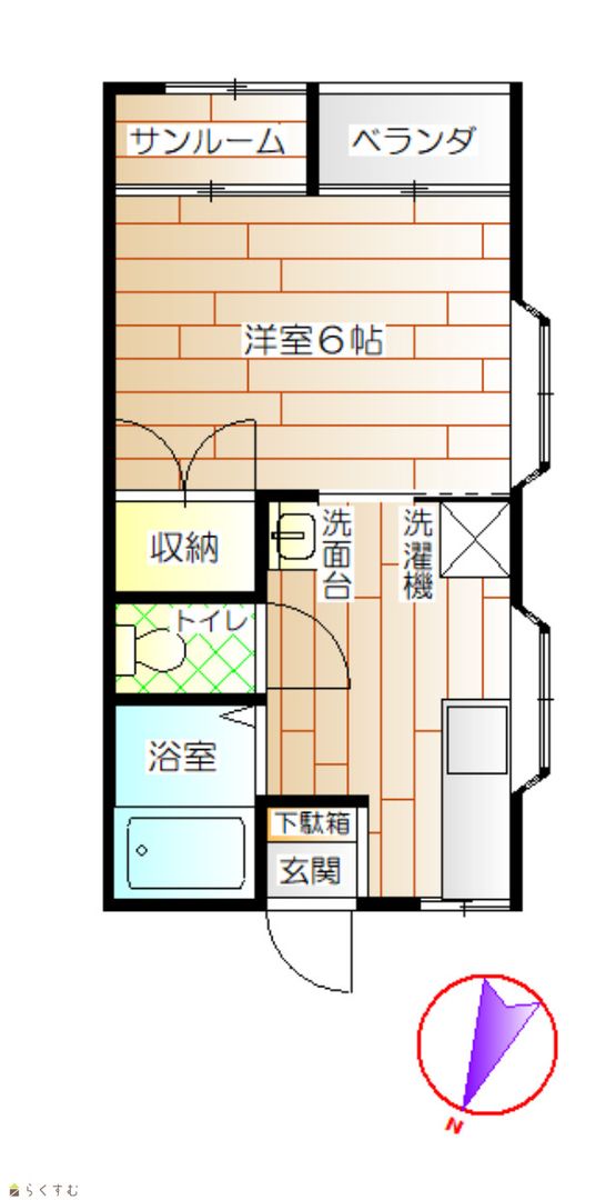 1K Apartment for Rent in Kashiwazaki, Niigata - 38,000 Yen - Thumbnail 2