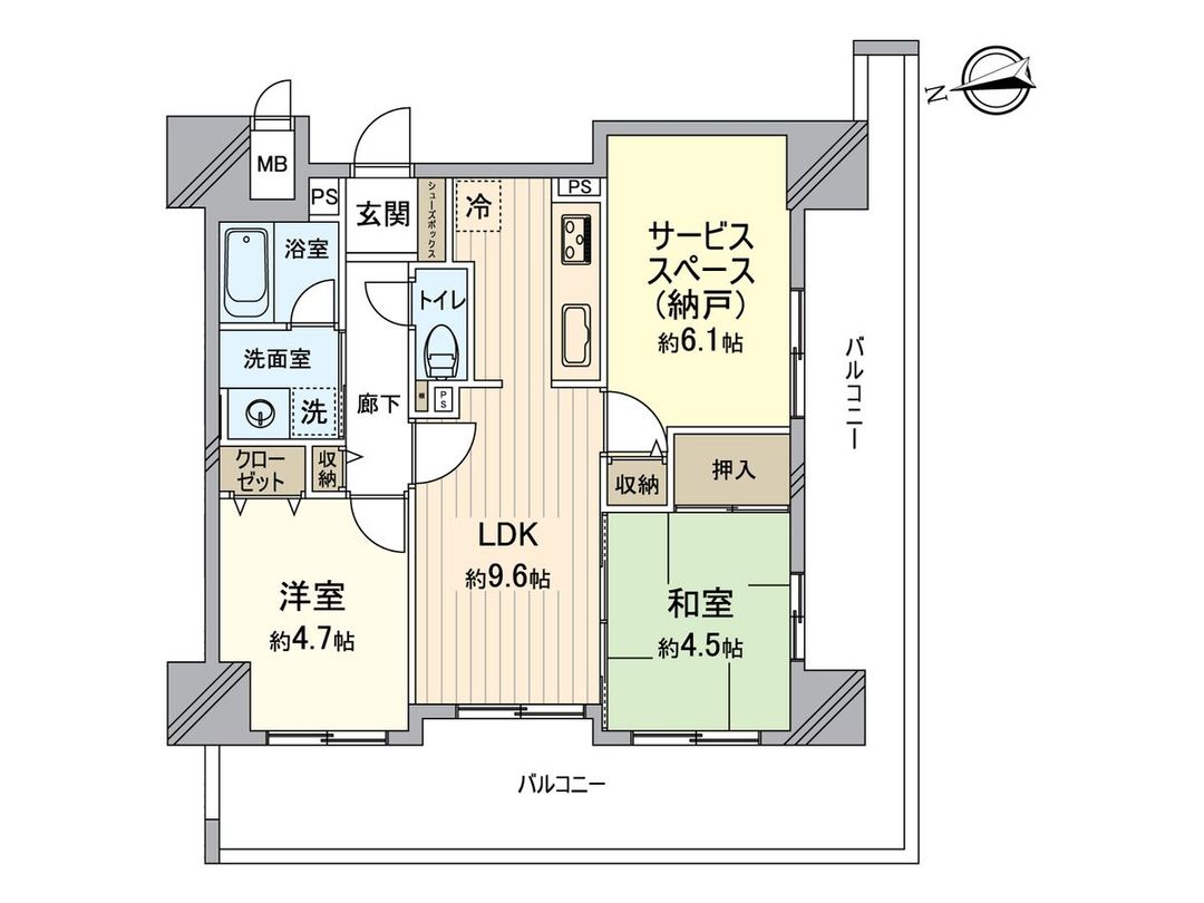 2SLDK Apartment Near Kashima Station in Osaka for 28.99 Million Yen - Thumbnail 3