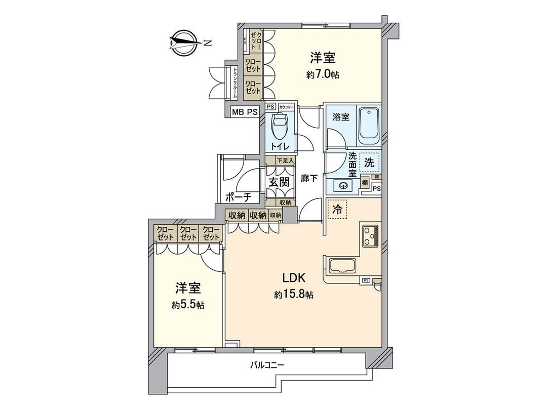 Renovated 2LDK Apartment for Sale in Kawasaki Takatsu, Kanagawa - Thumbnail 3