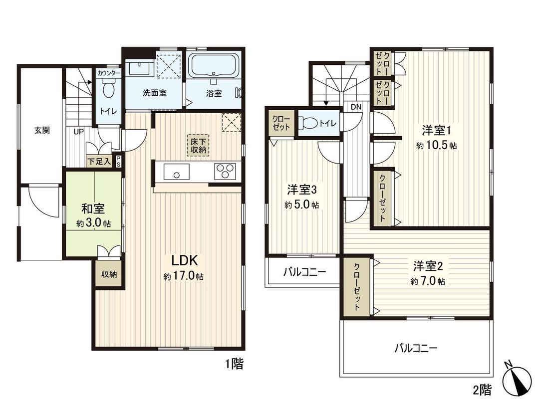 4LDK Detached House for Sale in Niiza, Saitama - 99.78 sqm - Thumbnail 3